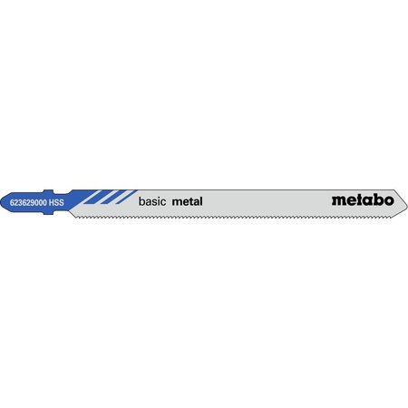 METABO JIGSAW BLADE -HSS 4" 24 tpi Sheet-steel, 3/64"-1/8" in., nonferrous metals, sandwich materials 623629000